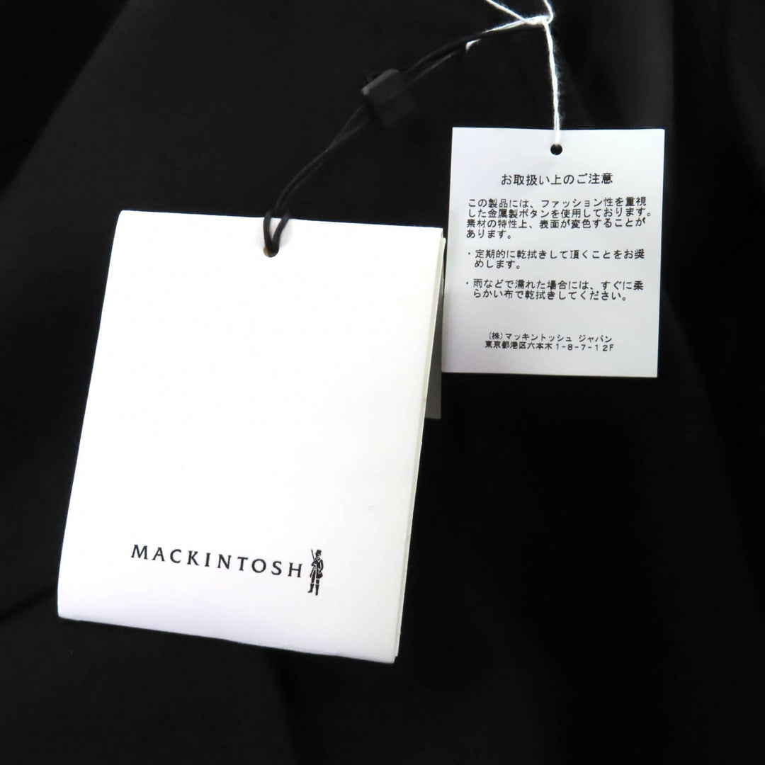 未使用品★Mackintosh マッキントッシュ 24AW L242MO1149FM2K HUMBIE CHESTER COCOON ウール100％ コート ブラック 8 ハンガー付 正規品