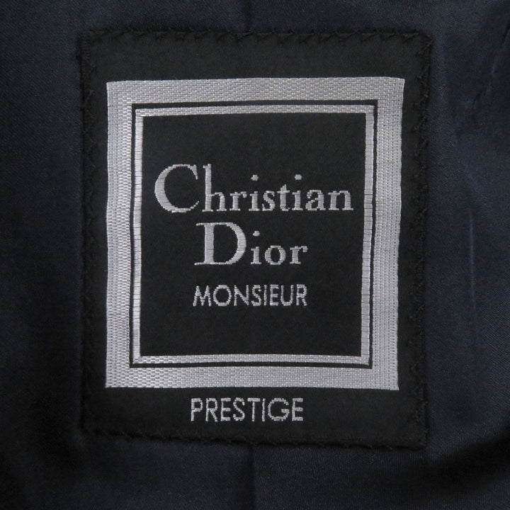 美品□Christian Dior MONSIEUR クリスチャンディオールムッシュ ヴィンテージ カシミヤ100% ステンカラーコート ネイビー M メンズ
