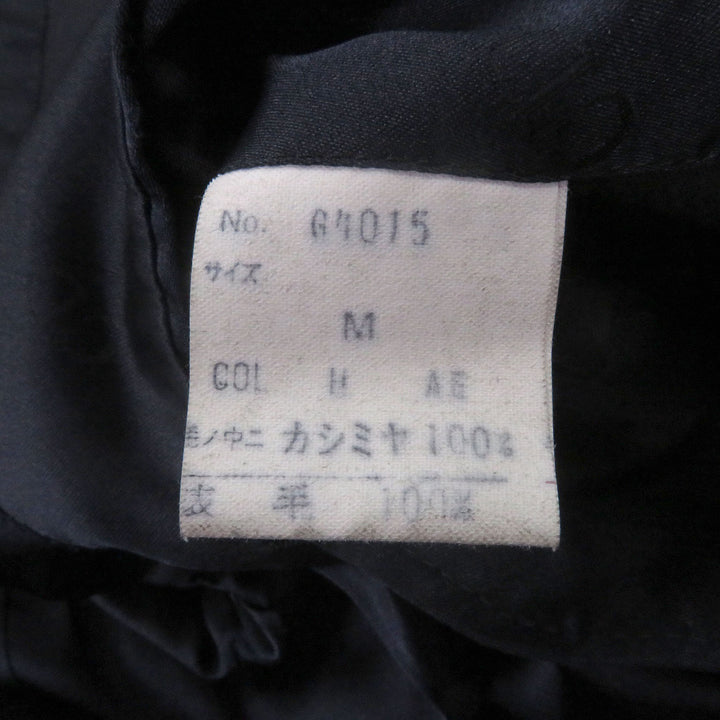 美品□Christian Dior MONSIEUR クリスチャンディオールムッシュ ヴィンテージ カシミヤ100% ステンカラーコート ネイビー M メンズ