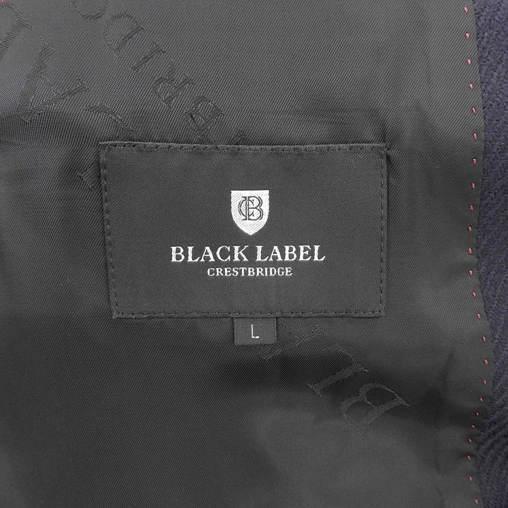極美品▲BLACK LABELCRESTBRIDGE ブラックレーベル・クレストブリッジ 51D70-870-29 ダブルブレストジャケット ネイビー L 正規品 メンズ
