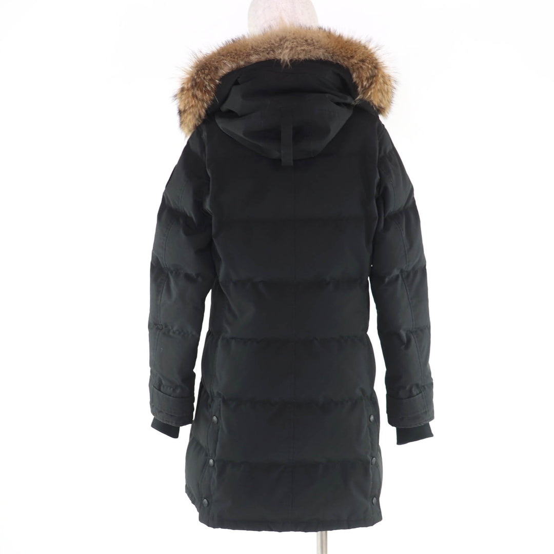 良品☆CANADA GOOSE カナダグース 3802L ブラックレーベル SHELBURNE PARKA シェルバーンパーカ ダウンコート ブラック S/P 正規品