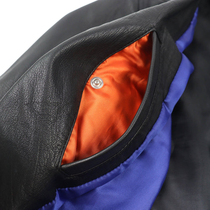 美品△PS Paul Smith ピーエス ポールスミス 934RLB ゴートスキン ライダースジャケット ブラック S 正規品 メンズ