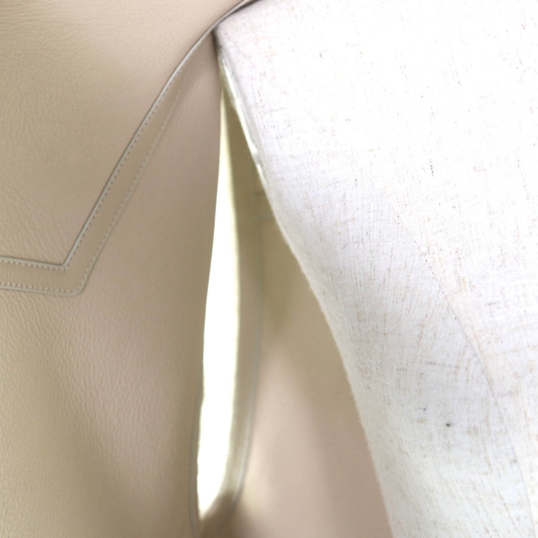 未使用品◇HERMES エルメス 25AW 5H1229D5 2way ムートン シープスキン リバーシブル ベスト ベージュ 38 イタリア製 正規品 レディース