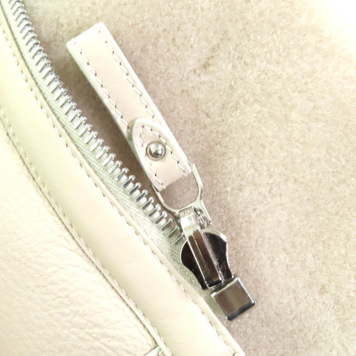 未使用品◇HERMES エルメス 25AW 5H1229D5 2way ムートン シープスキン リバーシブル ベスト ベージュ 38 イタリア製 正規品 レディース