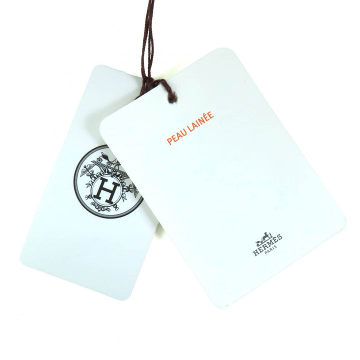 未使用品◇HERMES エルメス 25AW 5H1229D5 2way ムートン シープスキン リバーシブル ベスト ベージュ 38 イタリア製 正規品 レディース