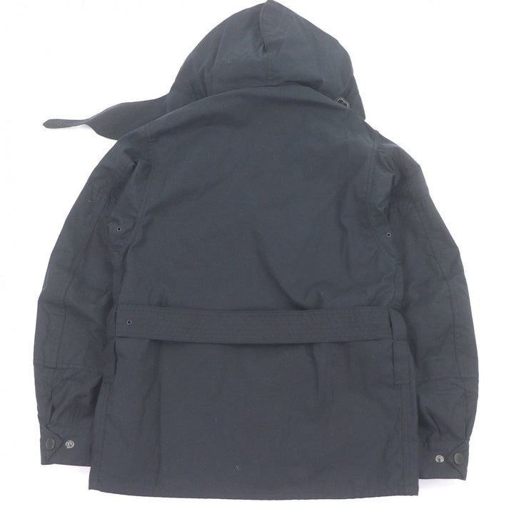 美品□Barbour バブアー 1802157 URSULA WAXJACKET 襟コーデュロイ オイルドジャケット ネイビー 34 ブルガリア製 正規品 メンズ