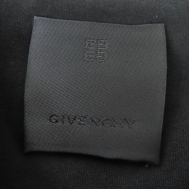 極美品☆GIVENCHY ジバンシィ BW707Z3Z58 コットン100％ アニマル柄 フロント装飾 半袖Ｔシャツ イエロー ブラック L 正規品 レディース