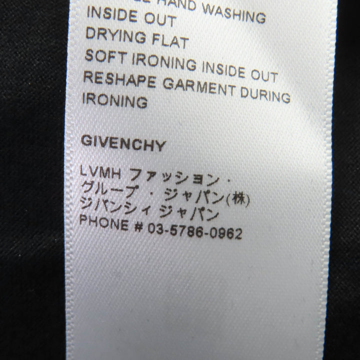 極美品☆GIVENCHY ジバンシィ BW707Z3Z58 コットン100％ アニマル柄 フロント装飾 半袖Ｔシャツ イエロー ブラック L 正規品 レディース