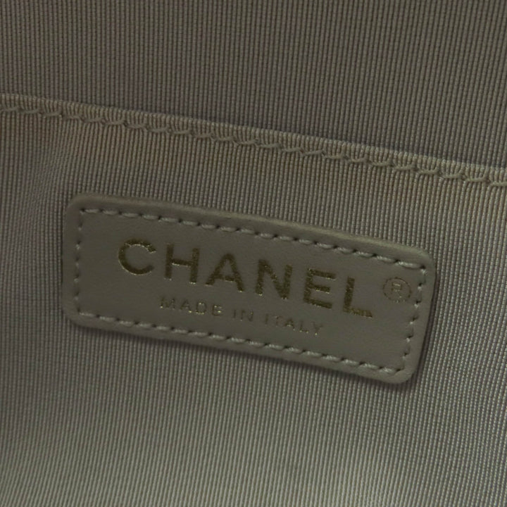 極美品☆CHANEL シャネル ココマーク ターンロック マトラッセ ツイード チェーンショルダー リュック・デイパック ブラウン系 伊製