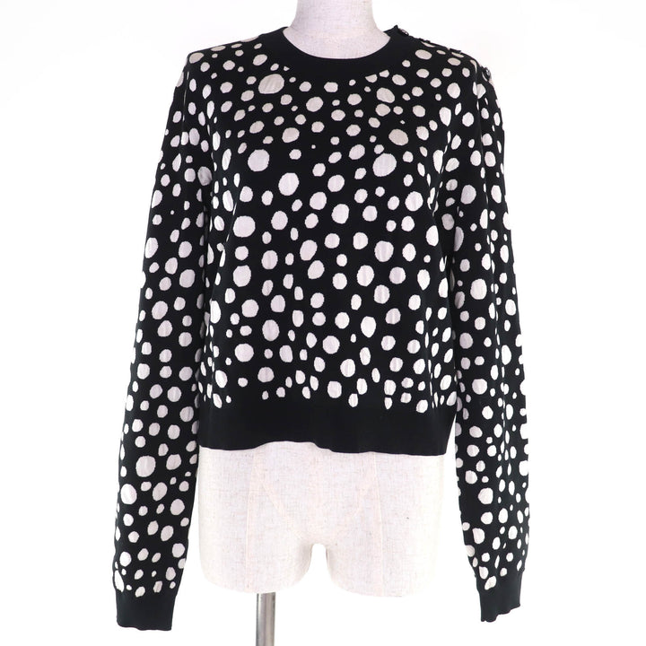 極美品☆LOUIS VUITTON×Yayoi Kusama ルイヴィトン×草間彌生 23SS シルク混 インフィニティ ドット クロップド ニット XXL 正規品