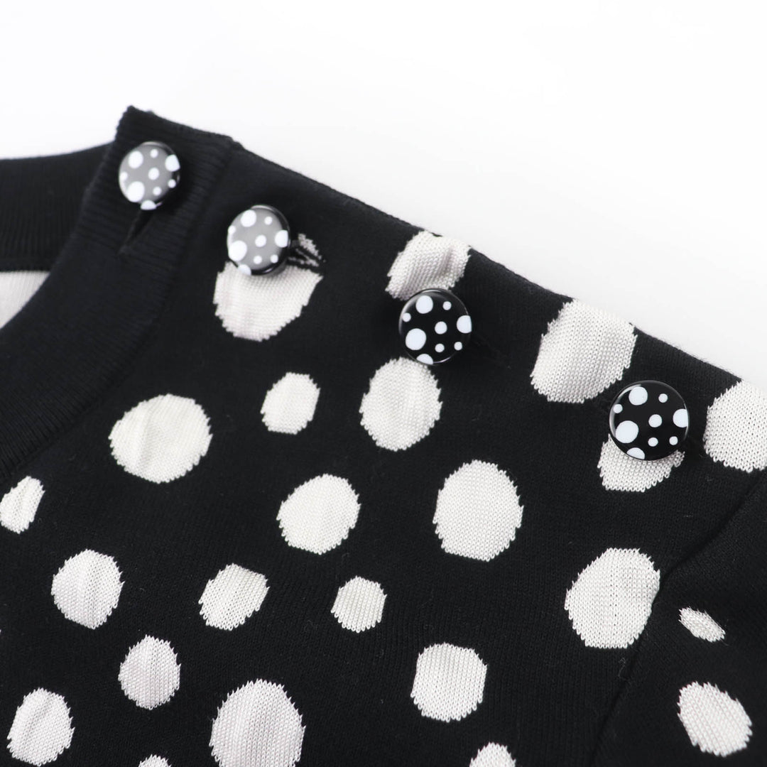 極美品☆LOUIS VUITTON×Yayoi Kusama ルイヴィトン×草間彌生 23SS シルク混 インフィニティ ドット クロップド ニット XXL 正規品