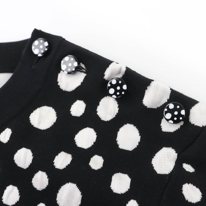極美品☆LOUIS VUITTON×Yayoi Kusama ルイヴィトン×草間彌生 23SS シルク混 インフィニティ ドット クロップド ニット XXL 正規品