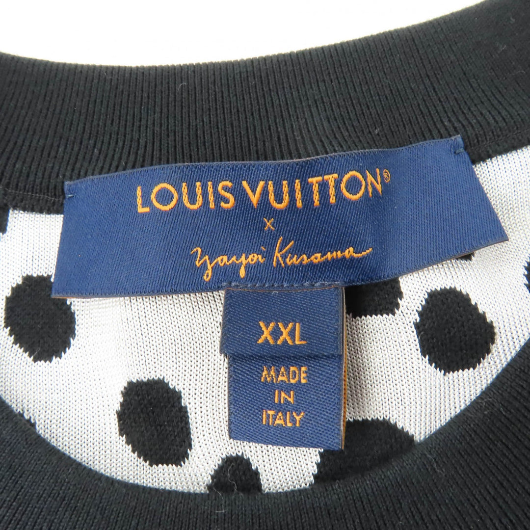 極美品☆LOUIS VUITTON×Yayoi Kusama ルイヴィトン×草間彌生 23SS シルク混 インフィニティ ドット クロップド ニット XXL 正規品