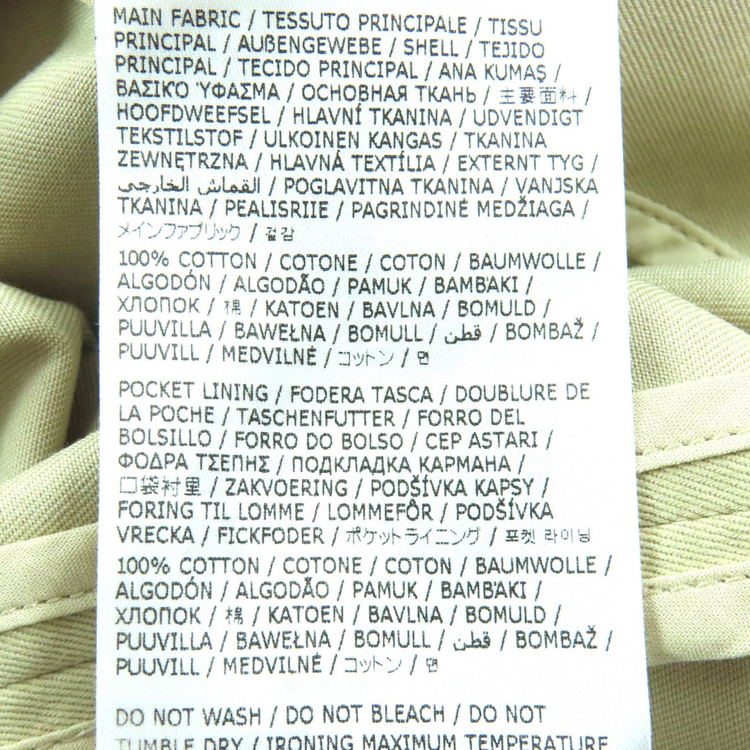 美品△MM6 Maison Margiela エムエムシックス メゾンマルジェラ 24SS S52AH0074 裾切りっぱなし加工 ロゴ刺繍 トレンチコート 36 正規品