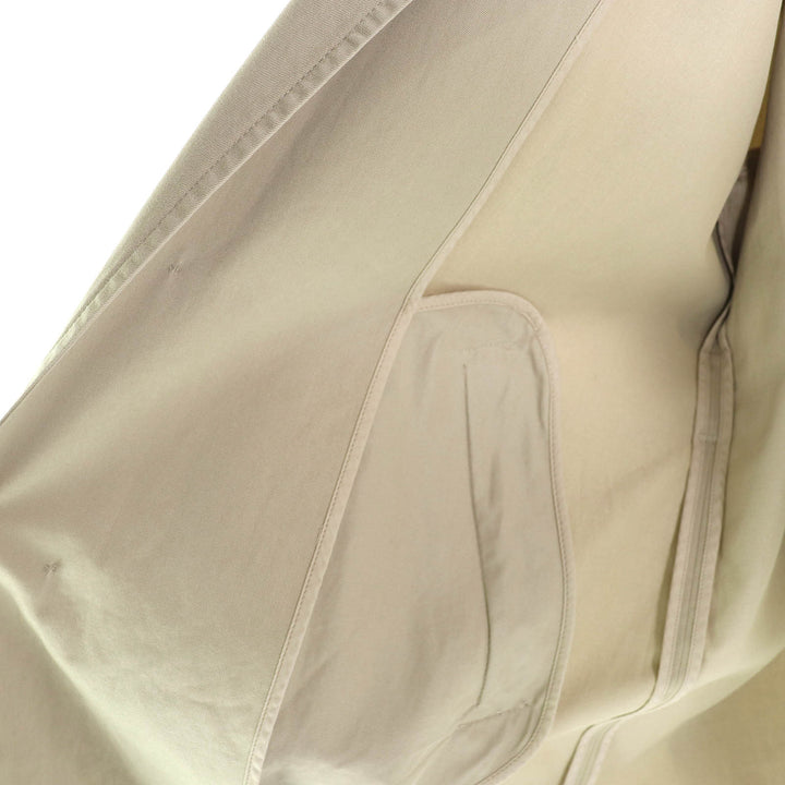 美品△MM6 Maison Margiela エムエムシックス メゾンマルジェラ 24SS S52AH0074 裾切りっぱなし加工 ロゴ刺繍 トレンチコート 36 正規品