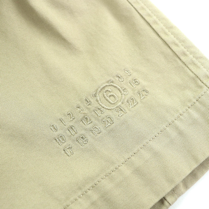 美品△MM6 Maison Margiela エムエムシックス メゾンマルジェラ 24SS S52AH0074 裾切りっぱなし加工 ロゴ刺繍 トレンチコート 36 正規品