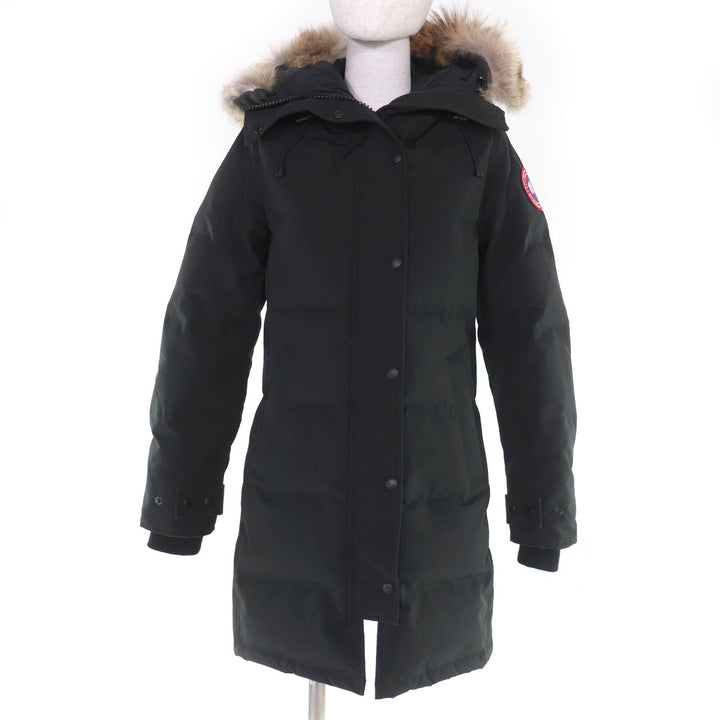 美品☆CANADA GOOSE カナダグース 2302JL MACKENZIE PARKA マッケンジー ファー・フード付 ダウンコート ブラック SP 正規品 レディース