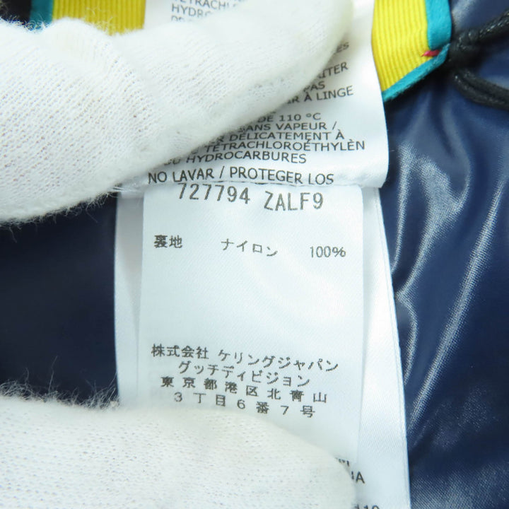 未使用品★GUCCI×adidas グッチ×アディダス 727794 フード付 インターロッキングG トレフォイルロゴ ZIP UP 中綿 ポンチョ S 正規品