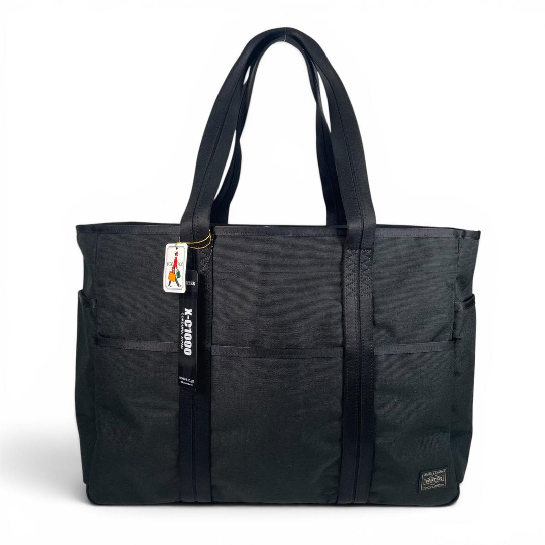 未使用品▲PORTER ポーター 737-07945 HYBRID TOTE BAG X-C1000 大容量 トートバッグ ブラック 日本製 正規品 メンズ 定価59400円