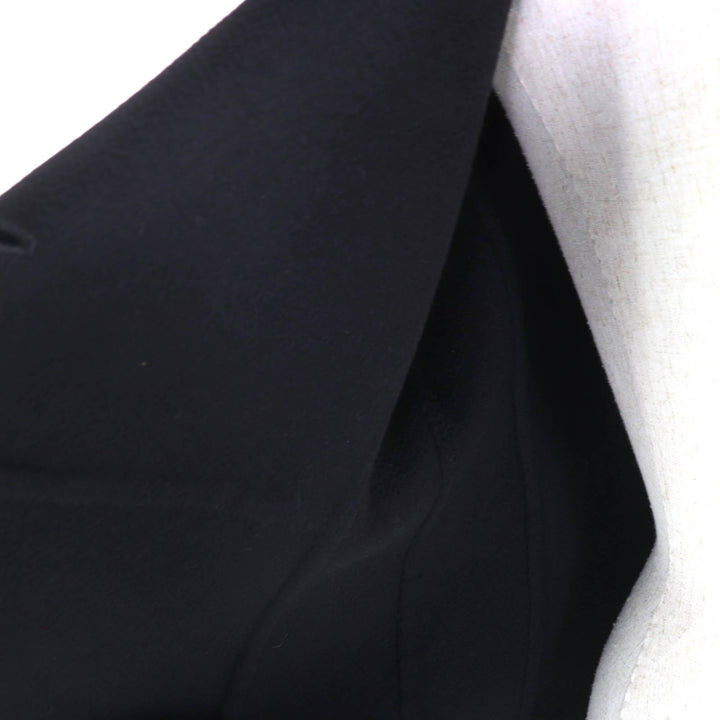 極美品★Max Mara マックスマーラ カシミヤ100% 白タグ Cucito A Mano コート アウター ブラック 40 イタリア製 正規品 レディース