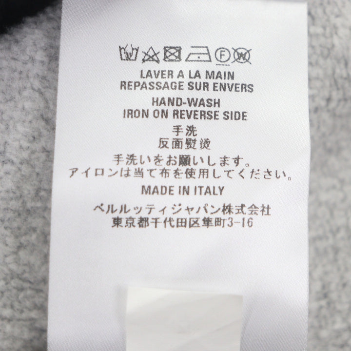 美品▼BERLUTI ベルルッティ コットン100% スクリット カリグラフィ プルオーバー トレーナー スウェット グレー L 伊製 正規品 メンズ