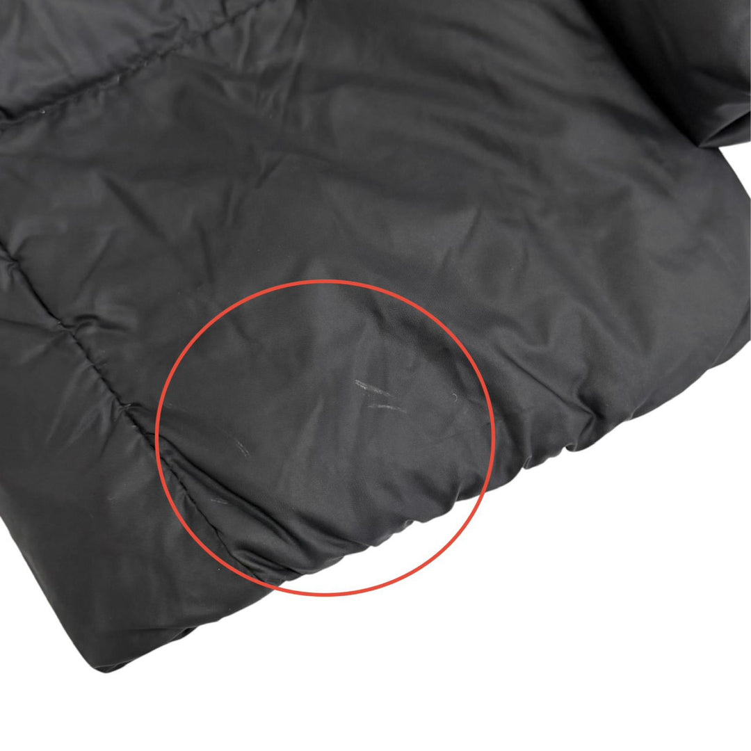 美品△MONCLER モンクレール TORCON トルコン ロゴワッペン付 襟元ベロア使い ZIP UP ダウンジャケット ブラック 0 正規品 レディース