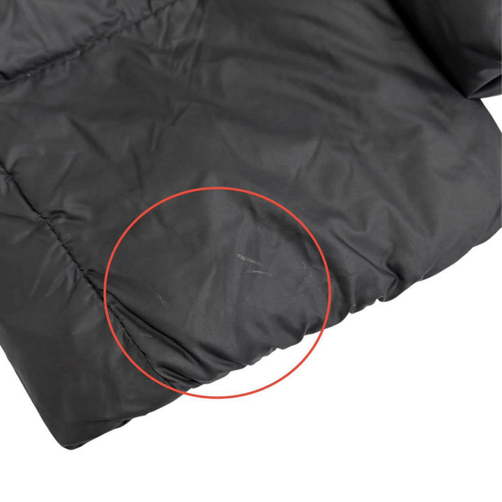 美品△MONCLER モンクレール TORCON トルコン ロゴワッペン付 襟元ベロア使い ZIP UP ダウンジャケット ブラック 0 正規品 レディース