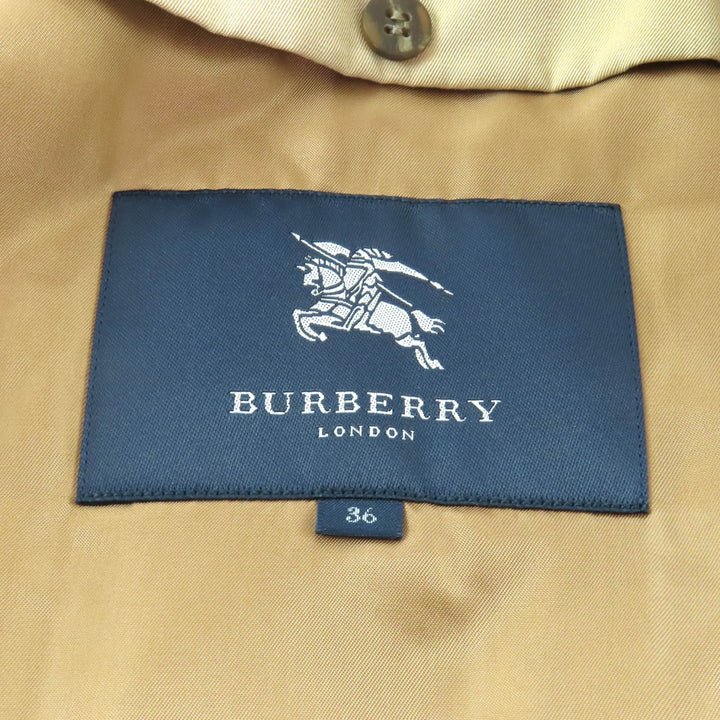 美品★BURBERRY LONDON バーバリーロンドン B1A14-530-51 コットン100％ ライナー付 裏地ノバチェック柄 トレンチコート 36 正規品
