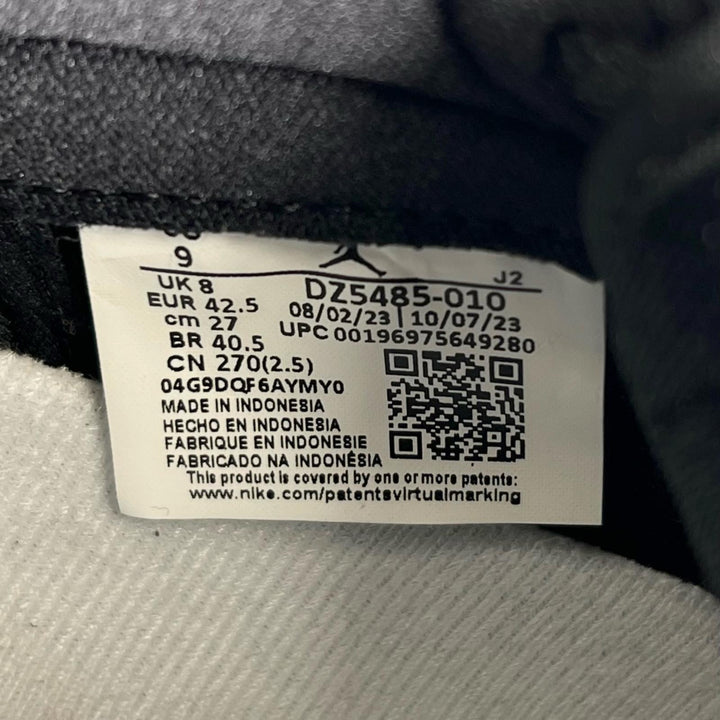 未使用品▲NIKE ナイキ DZ5485-010 AIR JORDAN 1 RETRO HIGH OG ハイカットスニーカー ブラック ホワイト 27 箱付き メンズ