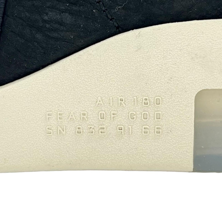 未使用品▲NIKE ナイキ AT8087-002 NIKE AIR FEAR OF GOD 1 レザー ハイカットスニーカー ブラック 26.5 箱付き メンズ