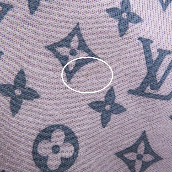 極美品□LOUIS VUITTON ルイヴィトン モノグラム スター 総柄 クルーネック 半袖Ｔシャツ カットソー パープル系 S イタリア製 正規品