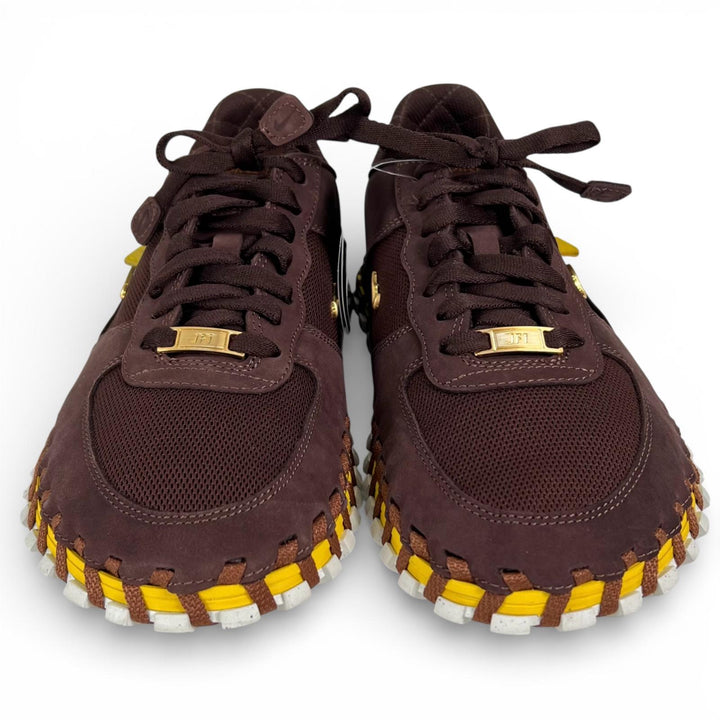 未使用品▲Nike Jacquemus ナイキ ジャックムス DR0424-200 J FORCE 1 LOW LX SP スニーカー ブラウン イエロー 27.5 箱付き メンズ