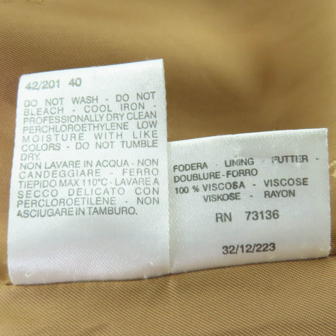 極美品☆Max Mara マックスマーラ バージンウール カシミヤ混 比翼仕立て ロング丈 コート キャメル 40 イタリア製 正規品 レディース
