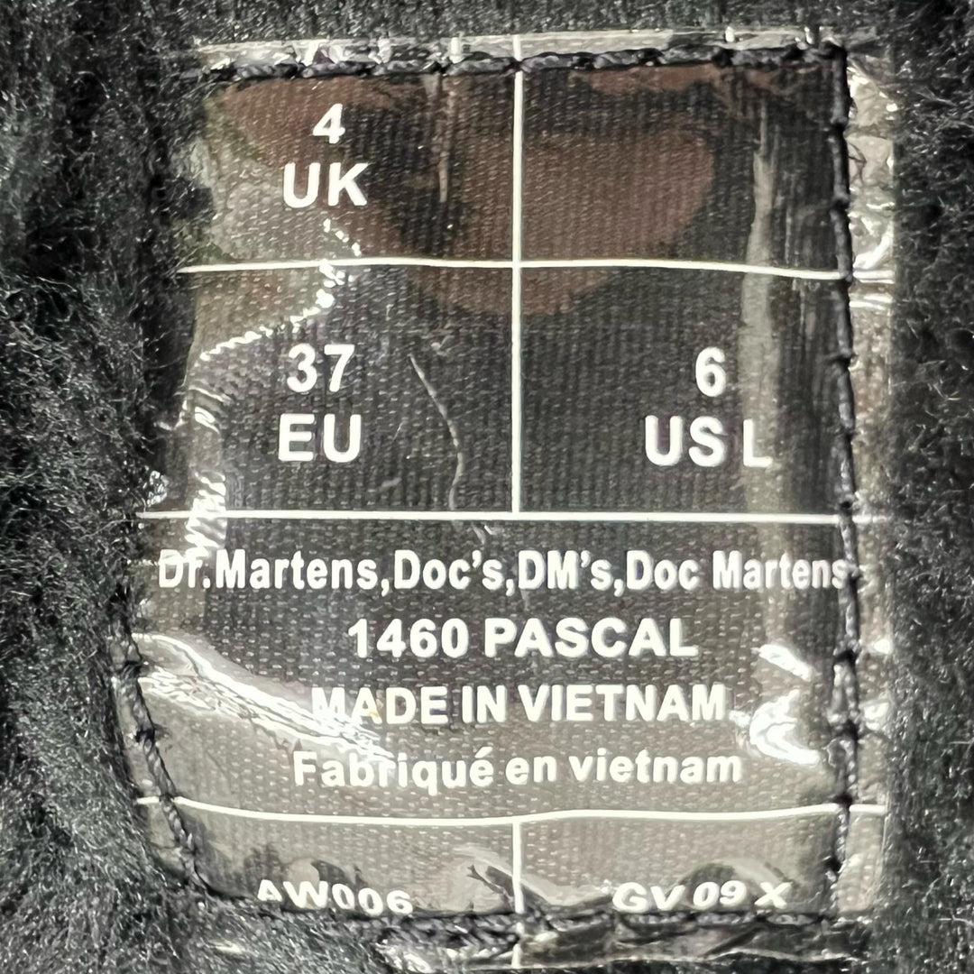 未使用品▲Dr.Martens ドクターマーチン 1460 PASCAL パスカル 8ホール ボア レースアップ ブーツ ブラック UK4 箱付き レディース