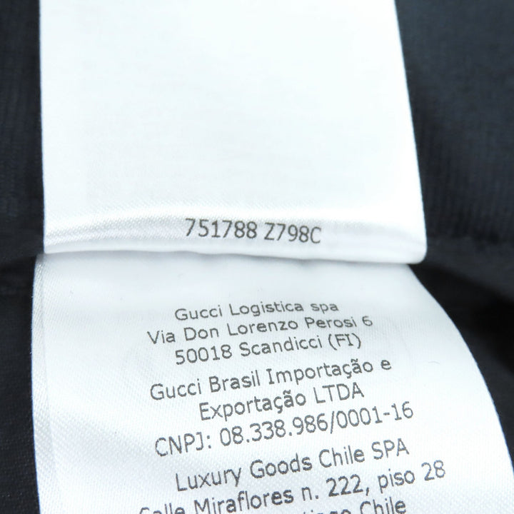 極美品□GUCCI グッチ 751788 ウェブストライプ スラックス トラウザーズパンツ ネイビー 44 ハンガー付き イタリア製 正規品 メンズ