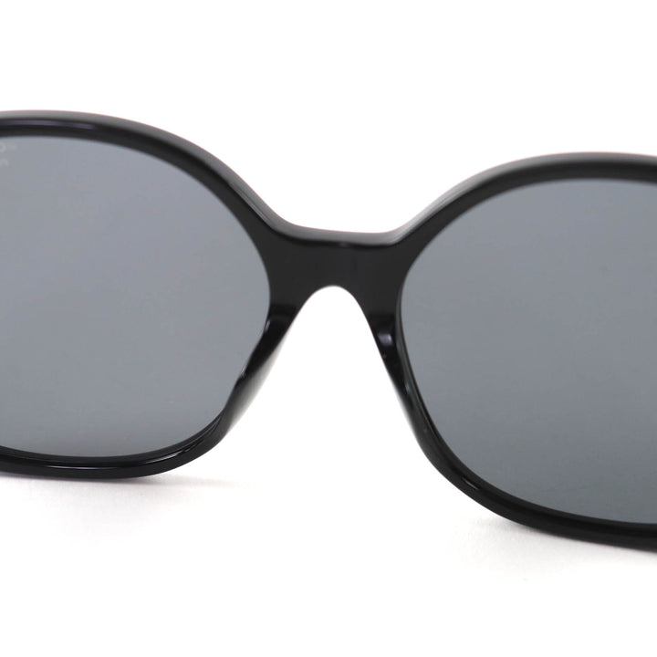 美品☆CHANEL シャネル 5470-Q-A ココマーク チェーン エナメルレザー使い サングラス ブラック 57□17 140 ケース付 伊製 レディース