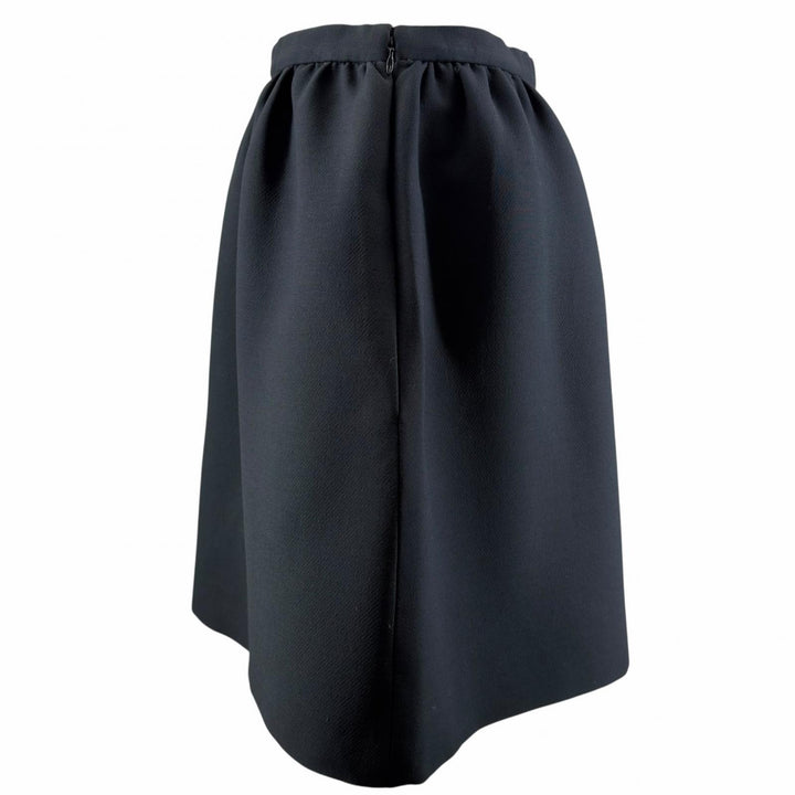 美品▲Christian Dior クリスチャンディオール 111J30A1166 裏地シルク100％ ミニスカート ブラック 40 イタリア製 正規品 レディース