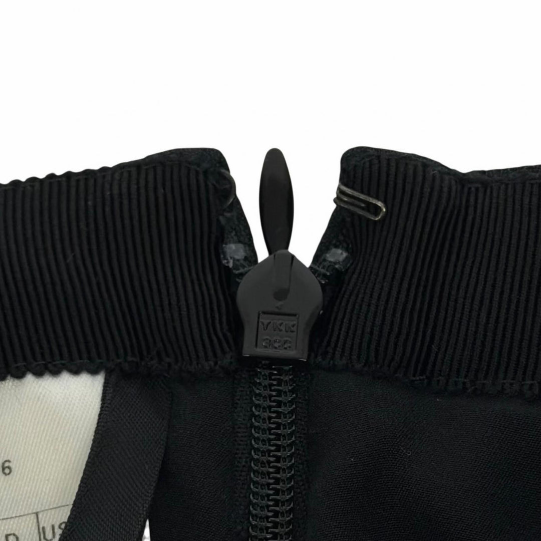 美品▲Christian Dior クリスチャンディオール 111J30A1166 裏地シルク100％ ミニスカート ブラック 40 イタリア製 正規品 レディース