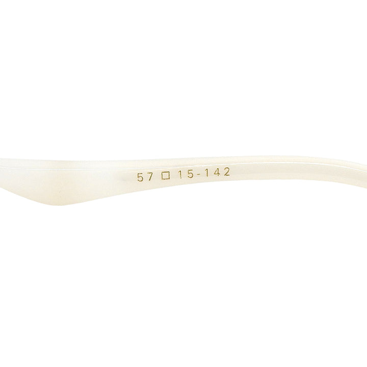 未使用品▲DITA ディータ DTX462 EYMORI リムレス メガネ 眼鏡 アイウェア ホワイト ゴールド 57□15 142 レディース 定価123200円