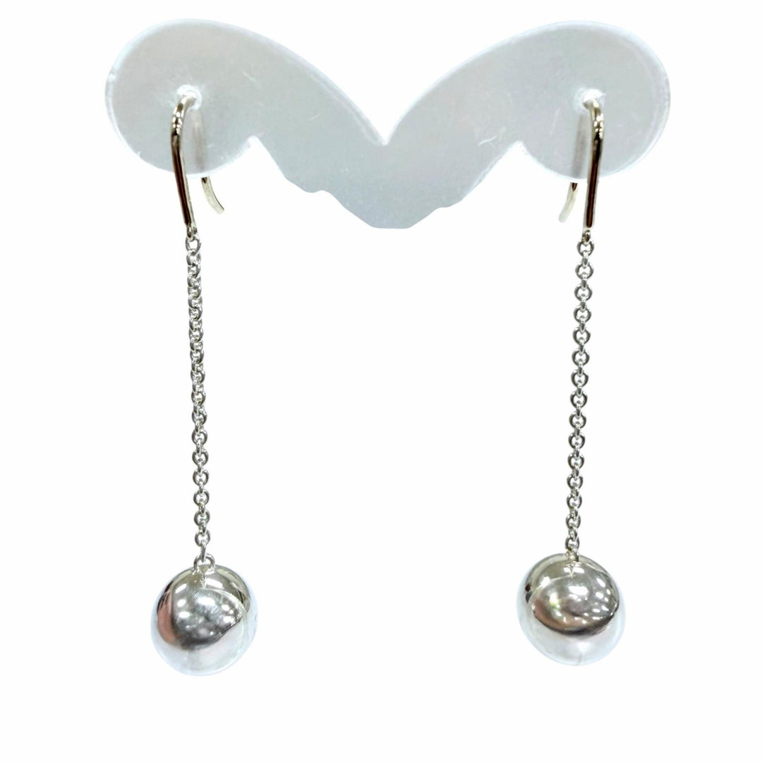 美品☆TIFFANY&amp;Co. ティファニー ハードウェア ボール フック ドロップピアス AG925 アクセサリー シルバー 重量5.0g レディース