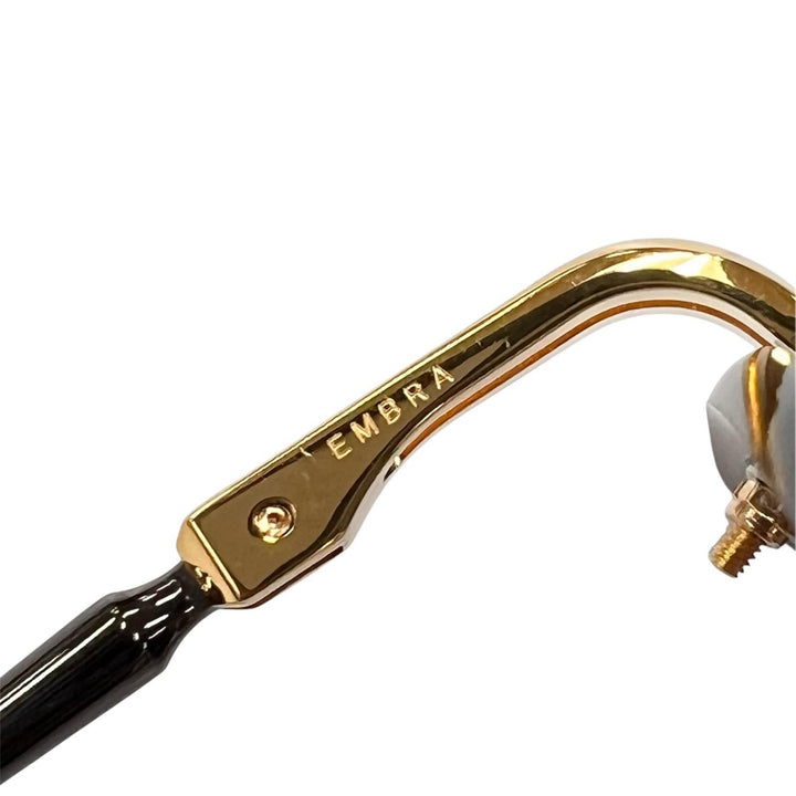 未使用品▲DITA ディータ DTS155-A-01 EMBRA リムレス サングラス ゴールド ガンメタリック 58□17-135 デモレンズ 日本製 レディース