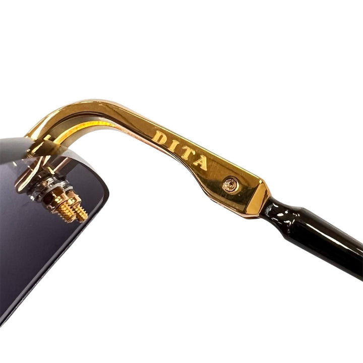 未使用品▲DITA ディータ DTS155-A-01 EMBRA リムレス サングラス ゴールド ガンメタリック 58□17-135 デモレンズ 日本製 レディース