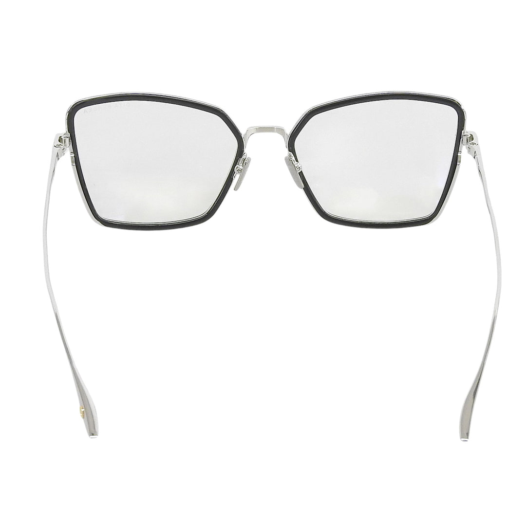 未使用品▲DITA ディータ DTX196-A BEHCKA チタン メガネ 眼鏡 アイウェア シルバー ブラック 55□18-145 デモレンズ 日本製 レディース
