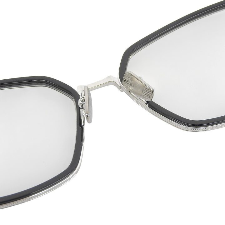 未使用品▲DITA ディータ DTX196-A BEHCKA チタン メガネ 眼鏡 アイウェア シルバー ブラック 55□18-145 デモレンズ 日本製 レディース