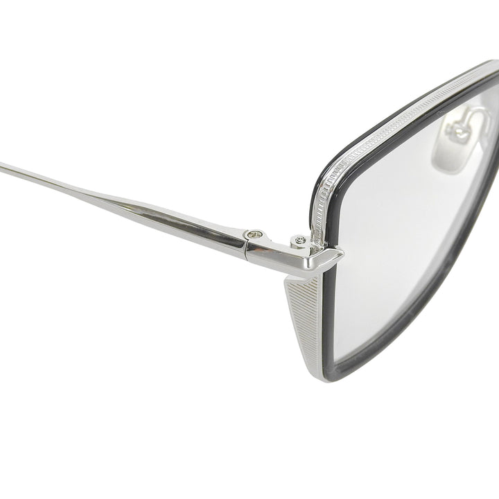 未使用品▲DITA ディータ DTX196-A BEHCKA チタン メガネ 眼鏡 アイウェア シルバー ブラック 55□18-145 デモレンズ 日本製 レディース