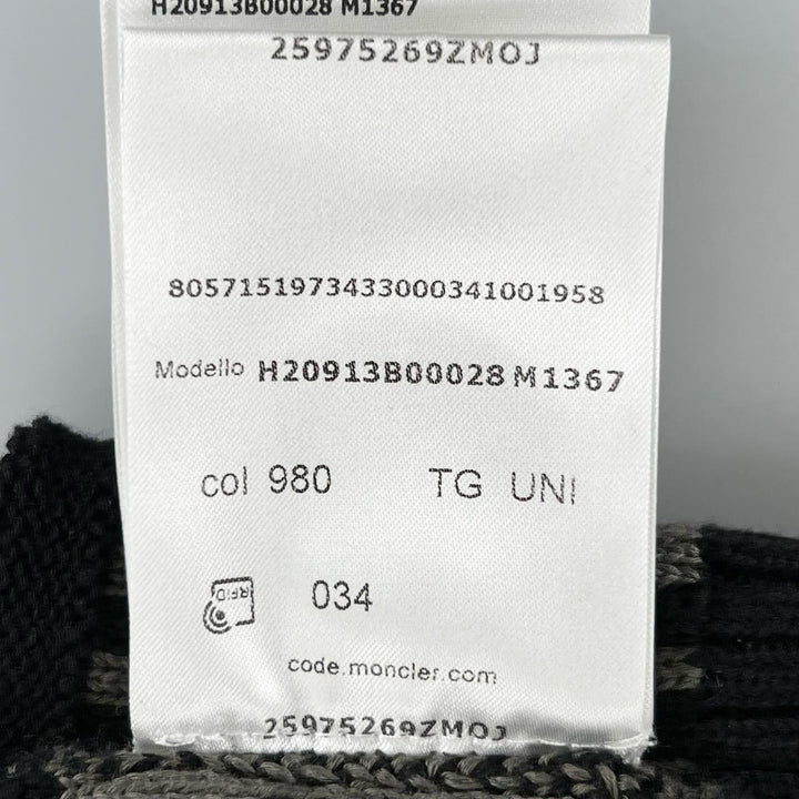 極美品▲MONCLER モンクレール 2022年製 BERRETTO コットン100% ロゴパッチ ニットキャップ ブラック UNI イタリア製 正規品 レディース