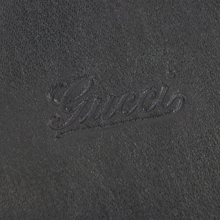 極美品▼GUCCI グッチ シェリーライン ウェブライン トムフォード期 レザージャケット ブルゾン ブラック 48 ハンガー・ガーメント付き