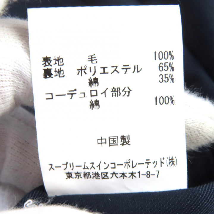 極美品△Barbour バブアー 2102025 BURGHLEY BY MALLALIEUS 襟コーデュロイ ウール100％ ロング コート ネイビー 38 正規品 メンズ