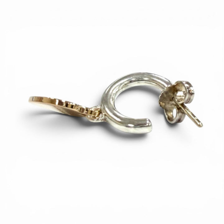 極美品★TIFFANY&amp;Co. ティファニー リターントゥティファニー フープピアス 925 750(PG) コンビ ハートタグ 総重量5.28g 定価152900円