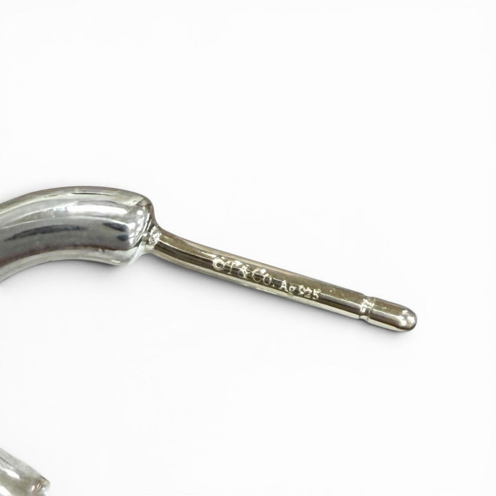 極美品★TIFFANY&amp;Co. ティファニー リターントゥティファニー フープピアス 925 750(PG) コンビ ハートタグ 総重量5.28g 定価152900円